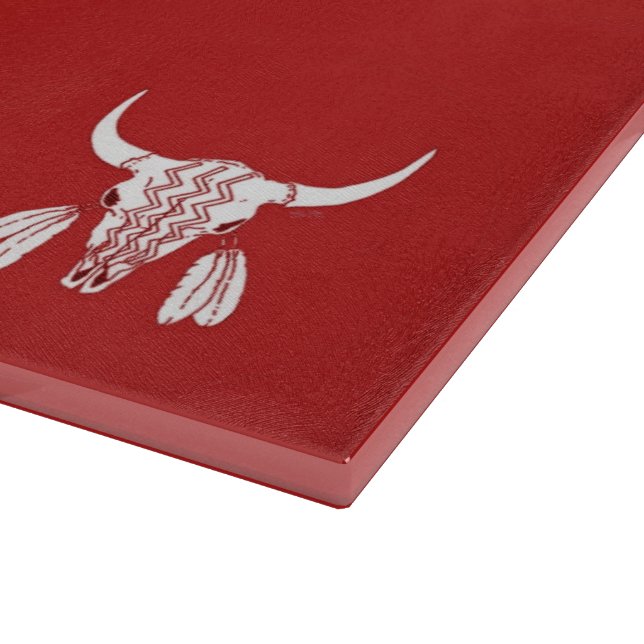 Planche À Découper Red Ghost Dance Buffalo plaque de coupe en verre (Coin)