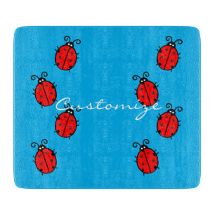 Planche À Découper Red Ladybugs Crawling Thunder_Cove