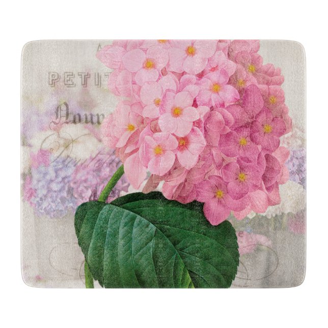 Planche À Découper Redoute Pink Hydrangea Rectangle de découpe (Devant)