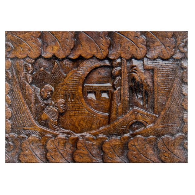 Planche À Découper Regard oriental en bois découpé (Devant)