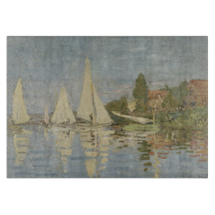 Planche À Découper Régates à Argenteuil, peinture à l'huile, Claude M