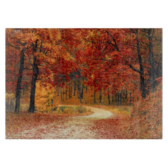 Planche À Découper Région boisée dans l'automne (Devant)