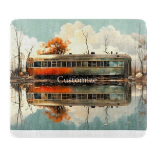 Planche À Découper Remorque Caravan vintage RV Thunder_Cove