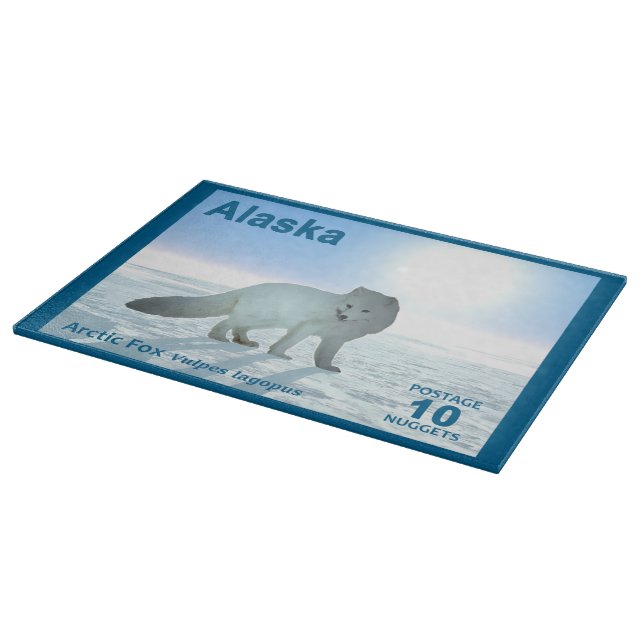 Planche À Découper Renard arctique - Alaska Postage (Coin)