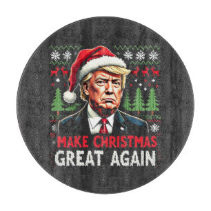 Planche À Découper Rendre Noël super à nouveau moche Noël Sweat Trump