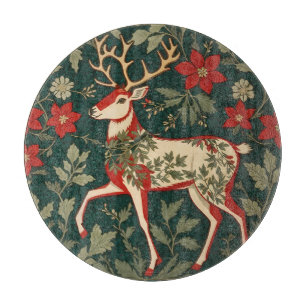 Planche À Découper Renne de Joie festive inspiré de William Morris