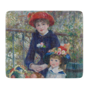 Planche À Découper Renoir Deux Sœurs Terrasse Impressionnisme Françai