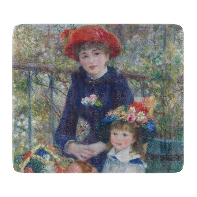 Planche À Découper Renoir Deux Sœurs Terrasse Impressionnisme Françai (Devant)