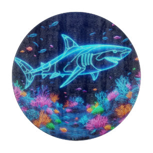 Planche À Découper Requin néon coloré