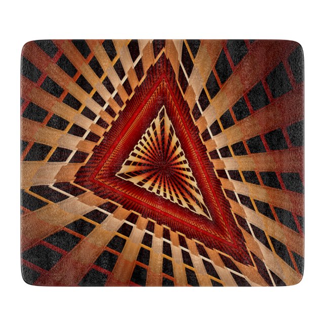 Planche À Découper Réseau Fantastique 3D Moderne de Design Graphique  (Devant)