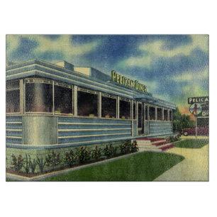 Planche À Découper Restaurant Rétro Classique Années 50 Pelican Diner