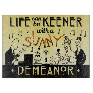 Planche À Découper Rétro comportement ensoleillé de l'art déco 20s