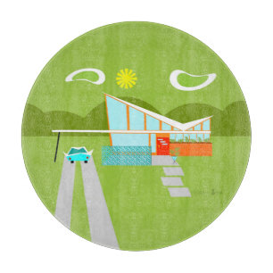 Planche À Découper Rétro conseil de taille du verre de Chambre de