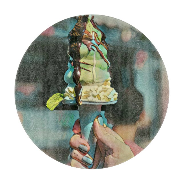 Planche À Découper Retro ice cream popsicle (Devant)