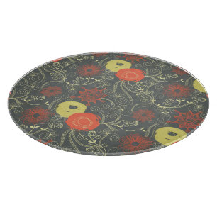 Planche À Découper Rétro motif floral 3