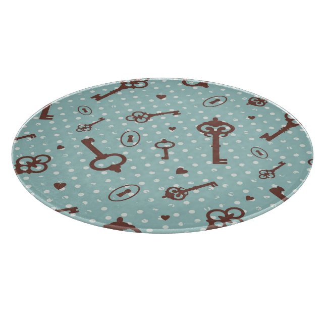 Planche À Découper Rétros clés de Valentine (Coin)