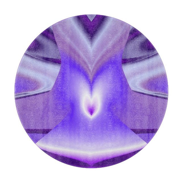 Planche À Découper Rêves de fleurs violettes (Devant)