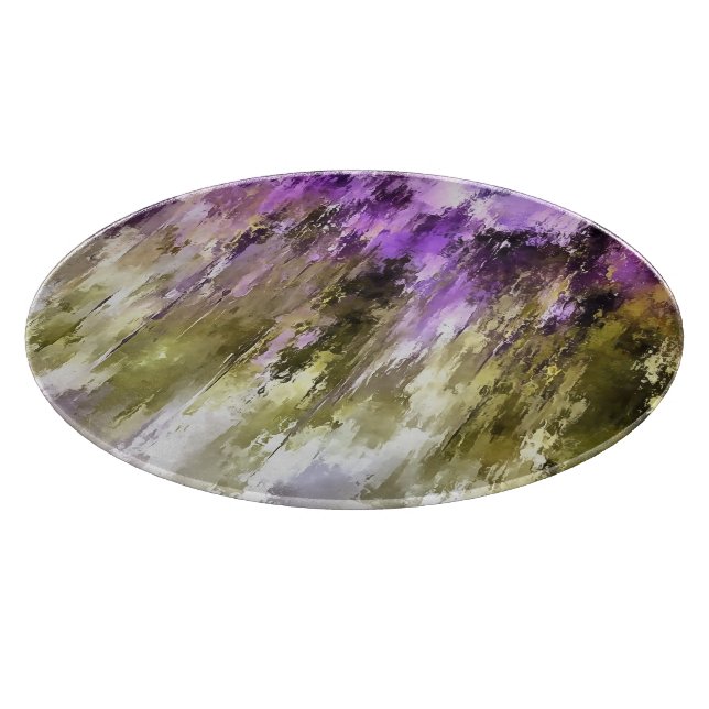 Planche À Découper Rêves violets et cieux olivâtres (Coin)