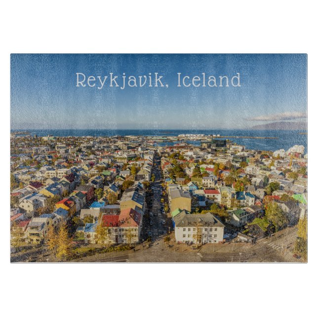 Planche À Découper Reykjavik Islande (Devant)