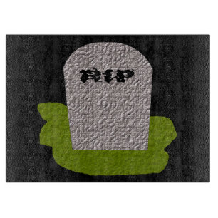 Planche À Découper RIP Tombstone Glass Cutboard