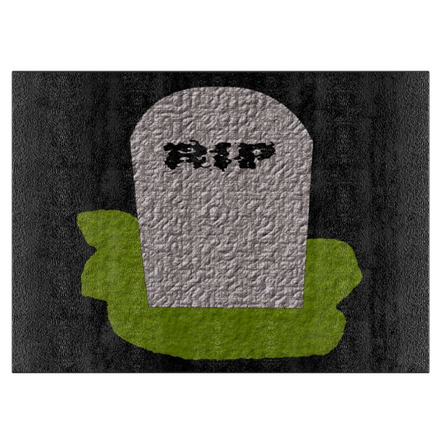 Planche À Découper RIP Tombstone Glass Cutboard (Devant)