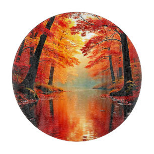 Planche À Découper Rivière Vibrante de l'automne Gold Design