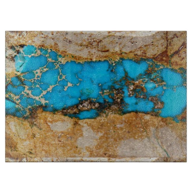 Planche À Découper Rocher Turquoise 1 (Devant)