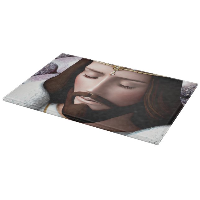 Planche À Découper Roi de l'Univers Jésus IA 3D (Coin)