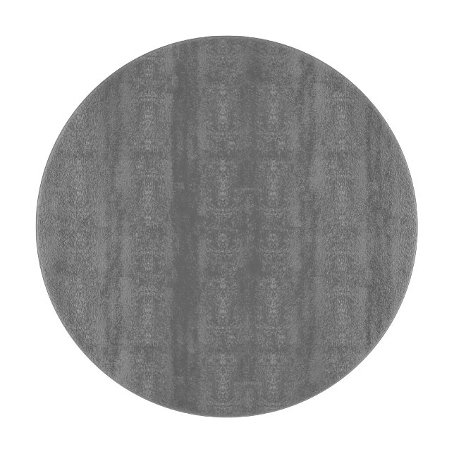 Planche à découper ronde en verre Gris foncé (Devant)