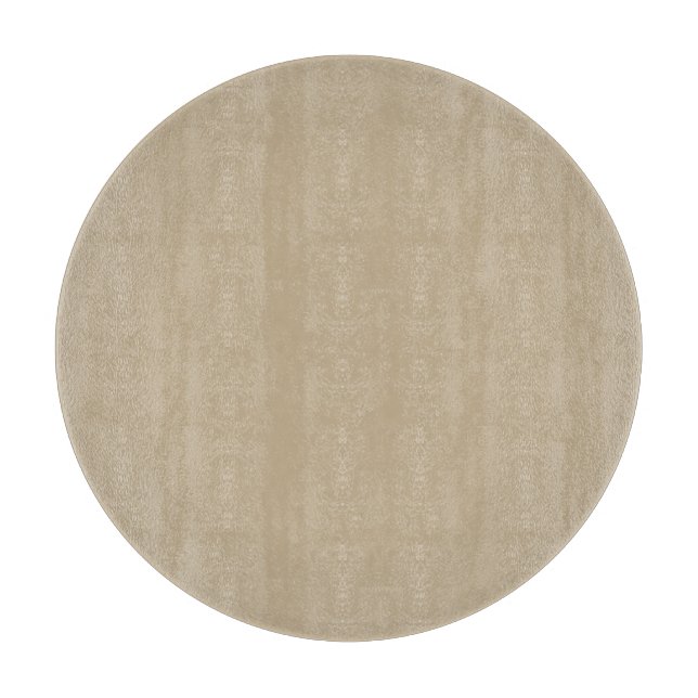 Planche à découper ronde en verre Kaki (Devant)