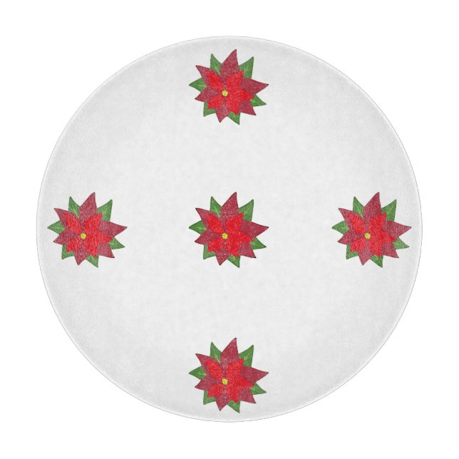 Planche à découper ronde pour gâteau de Noël (Devant)