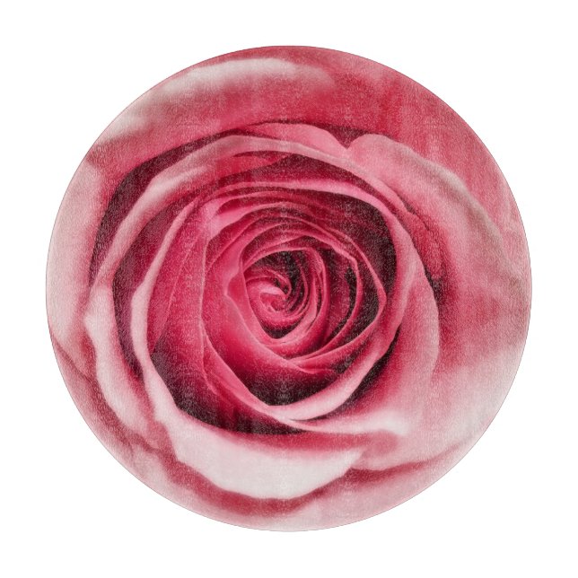 Planche à découper ronde rose (Devant)