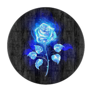 Planche À Découper Rose bleue brûlante