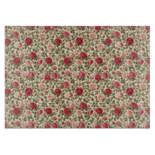 Planche À Découper Rose Classique Romantique Art Vigne