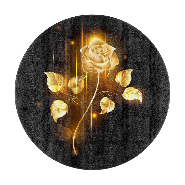 Planche À Découper Rose d'or ( rose dorée ) (Devant)