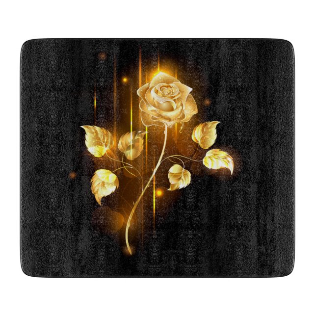 Planche À Découper Rose d'or ( rose dorée ) (Devant)