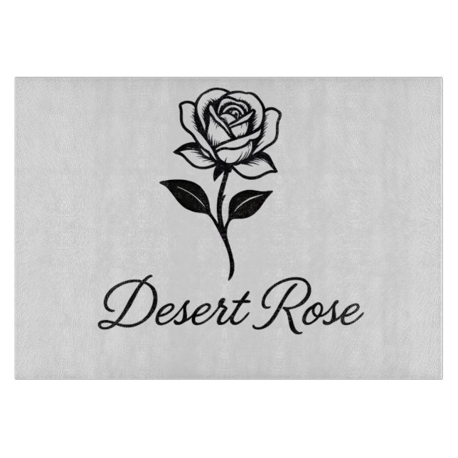 Planche À Découper Rose du désert (Devant)