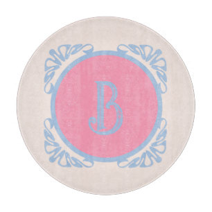 Planche À Découper Rose et bleu personnalisés