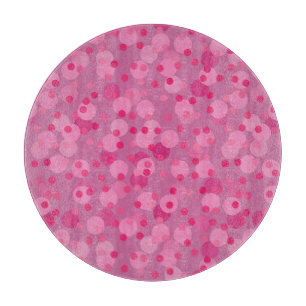 Planche À Découper rose fuchsia, rose poudré et pois rouge canneberge
