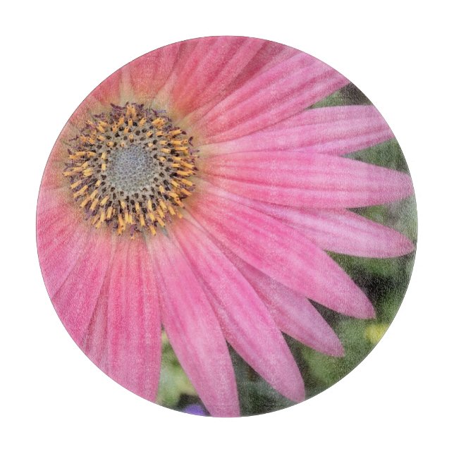 Planche à découper rose Gerbera Daisy (Devant)
