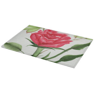 Planche À Découper Rose rouge