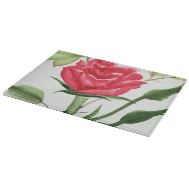 Planche À Découper Rose rouge (Coin)
