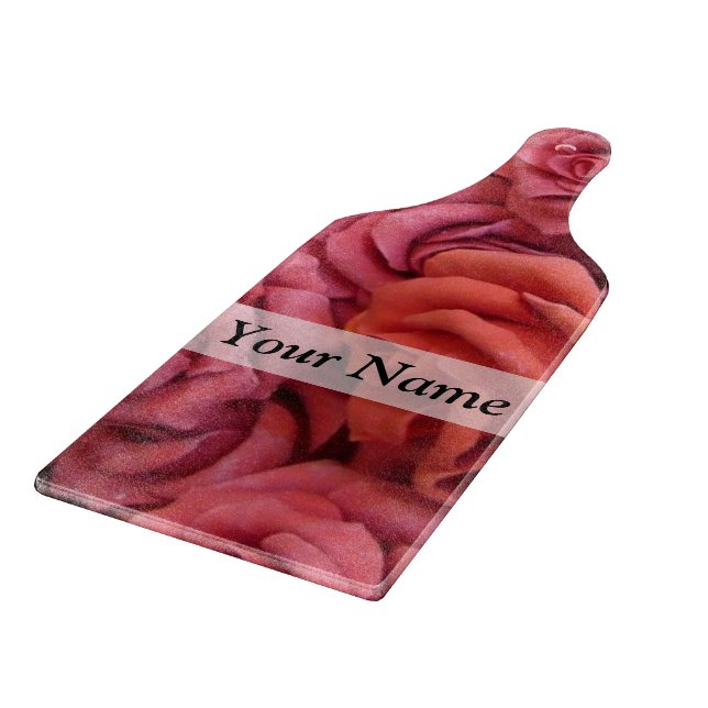 Planche À Découper Roses à fleurs roses (Coin)