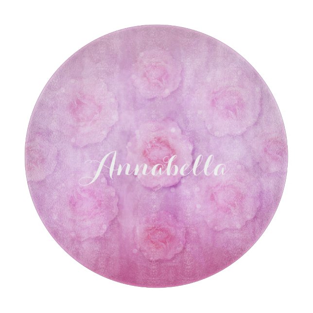 Planche À Découper Roses aquarelle (Devant)