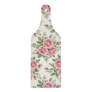 Planche À Découper Roses Florales Aquarelle Rose Vintage Sans Couture