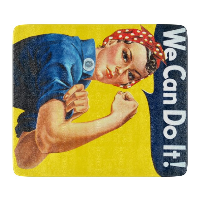 Planche À Découper Rosie le Riveter (Poster Iconique) (Nous pouvons l (Devant)