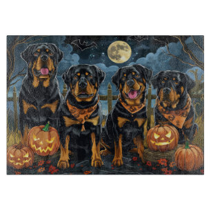 Planche À Découper Rottweiler Halloween Éffrayant