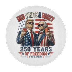 Planche À Découper Rouge Blanc Boozy Trump George Washington 250