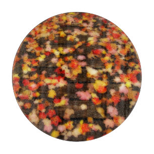 Planche À Découper Rouge clair Jaune d'automne Maple Feuilles