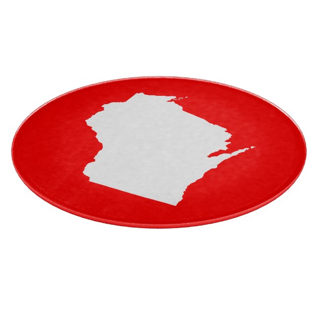Planche À Découper Rouge et Blanc Wisconsin (Coin)